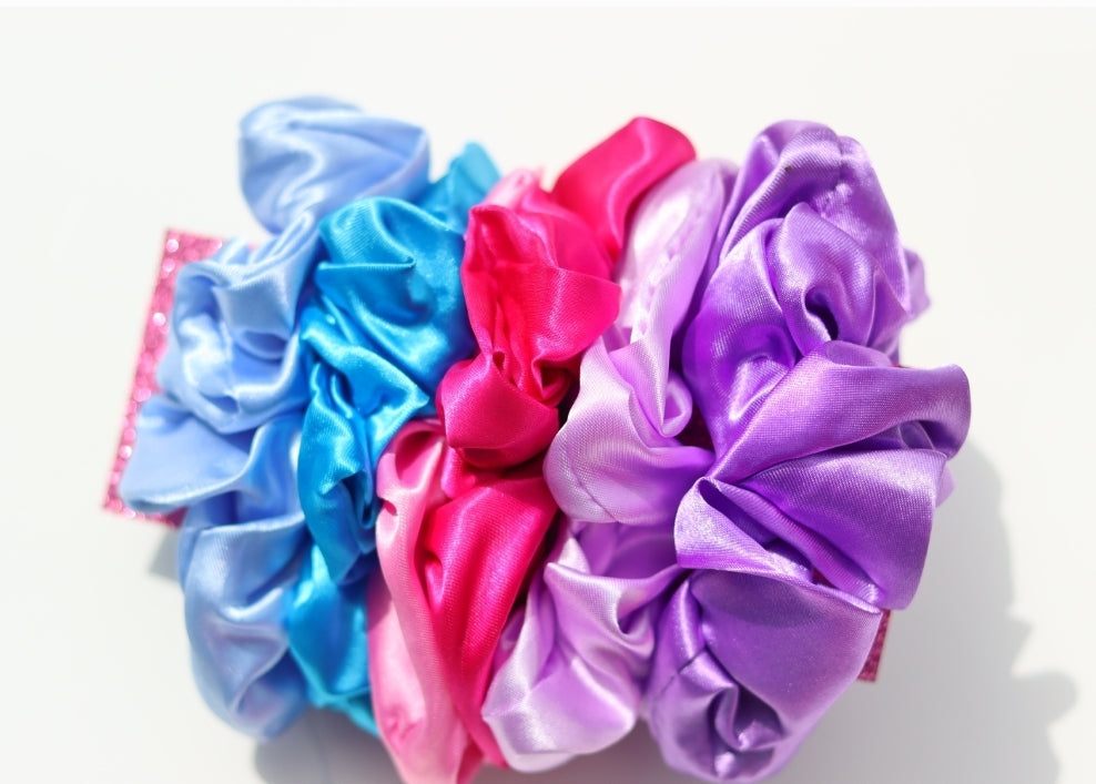 Satin hair ties